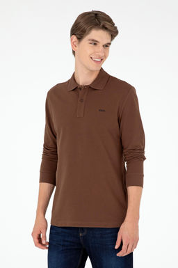 Мужской коричневый базовый свитшот Неожиданная скидка в корзине