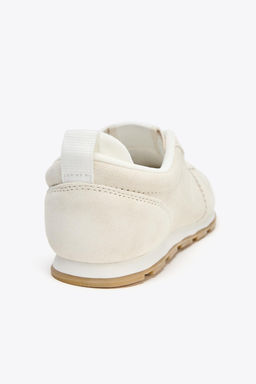 SPLIT SUEDE RUNNING TRAINERS - Zara фото 10