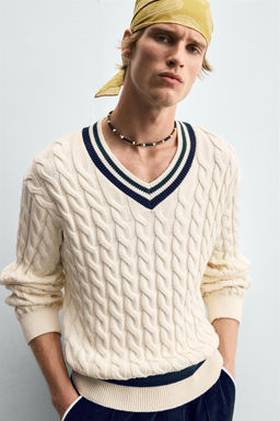 CABLE-KNIT SWEATER - Zara фото 12