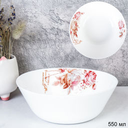 Набор суповых тарелок 6 штук 550 мл / EVR60 (2024) /уп 12/ Чайная роза - ГалеонТрейд фото 2