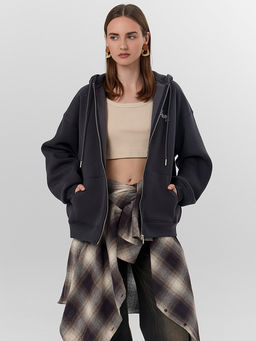 Толстовка женская серая с надписью The muse era - Mark formelle фото 8