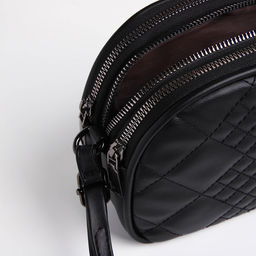 Сумка женская кросс-боди на молнии, цвет чёрный - Simaland фото 6