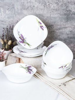 Столовый набор 13 предметов квадратный / Sq13/6575 S (7131-3) /уп 2/ Лаванда