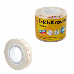 Цена за 1 шт. Набор из 4 клейких лент ErichKrause Crystal, повышенной прозрачности, 12ммх33м (в пленке)
