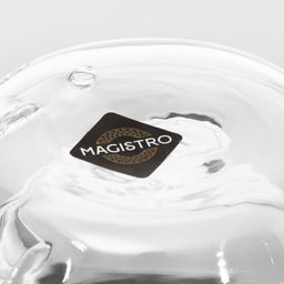 Кружка с двойными стенками Magistro «Дуо. Грация», 200 мл, 12.5×9×7.5 см, стекло, прозрачная
