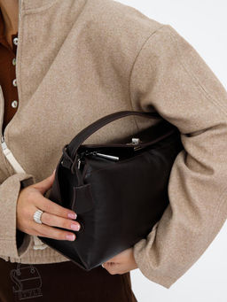 Сумка женская кожаная 1026L coffee Polina&Eiterou