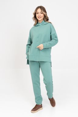 Брюки Футер 2-х нитка шалфей - Solo mio фото 2