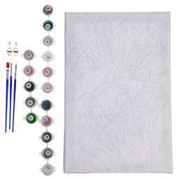 Картина по номерам на холсте с подрамником Цветы для души, 20?30 см