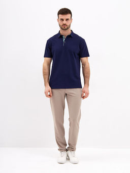 Джемпер мужской с воротником поло короткий рукав GREG G144-PO124T-SA5105 (синий) фото 4