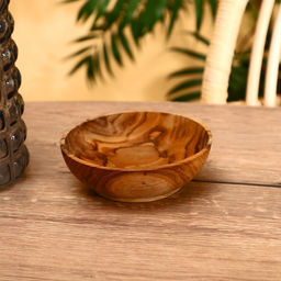 Набор тарелок 5 штук, тиковое дерево