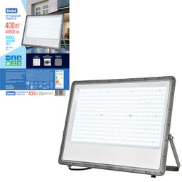 ULF-F52B-400W/6500K IP65 200-240V GREY Прожектор светодиодный. Дневной свет (6500K). Угол 60 градусов. Корпус серый. TM Uniel