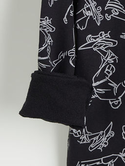Kap??onlu Bask?l? Erkek ?ocuk Sweatshirt - Waikiki фото 3