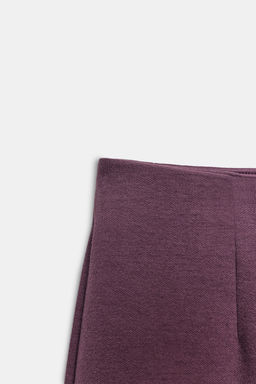 INTERLOCK WIDE-LEG TROUSERS - Zara фото 9