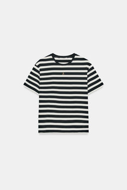 CAMISETA RAYAS ZA / Marino