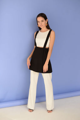 11970 Юбка-баска на бретелях чёрная - Martichelli фото 16