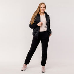 RODOS Спортивный костюм женский демисезон М-276 Чёрный