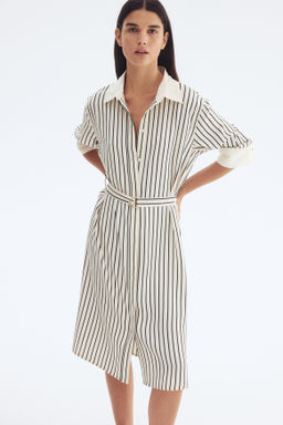 Vestido camisero con cintur?n - H&m фото 7