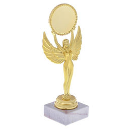 Фигура Ника с шаром, подставка камень белая, 18 х 7 х 5,2 см - Командор фото 3