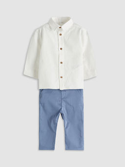 Basic Erkek Bebek G?mlek ve Pantolon 2li