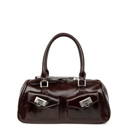 3038 coffee, Женская кожаная сумка, Barcelo Biagi