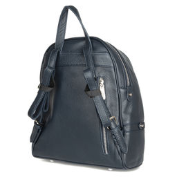 SJ7682 navy, Женский кожаный рюкзак, Barcelo Biagi