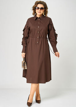 Платье EVA GRANT 7223 шоколад