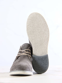 Ботинки 309.rosegr.Серый замок замша