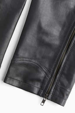 Pantalon motero de piel - H&m фото 7