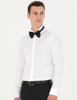 Beyaz Slim Fit Smokin G_mlek