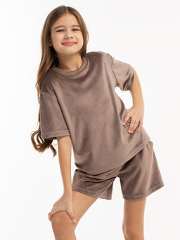 Комплект для девочек Кэт Молочный шоколад М-8КД MODAMICA