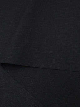 Хлопколен с умягчением цв.Черный, ш.1.5м, лен-15%, хл-85%, 200гр/м.кв - Купава фото 3