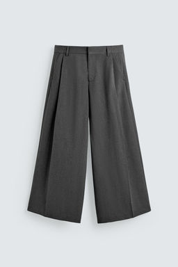 PANTAL?N WIDE FIT PLIEGUES / Gris