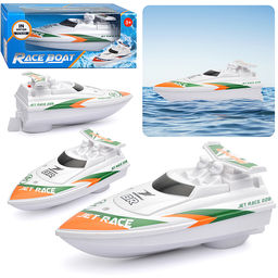 Лодка "Синее море" на батарейках, в коробке