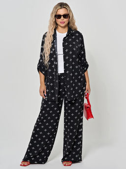 Брюки 0259-1 черный нюд