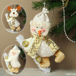 Цена за 1 шт. Новогоднее украшение 14х21 см / LC24Y-013 /уп 150/600/ (Дед Мороз )