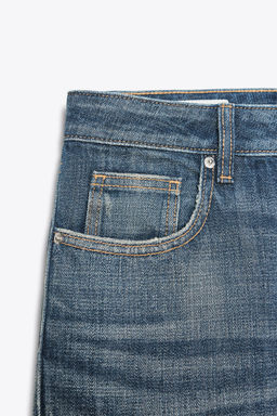 TRF STRAIGHT CROP MID-WAIST JEANS - Zara фото 22