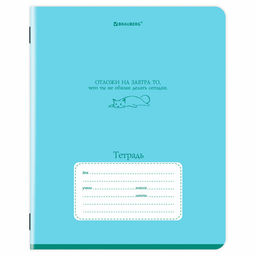 Тетрадь 24 л. BRAUBERG клетка, обложка картон Цена за 5шт.