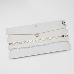 Чокер Трио сердца (набор 3 шт.), цвет бело-золотой, 32 см