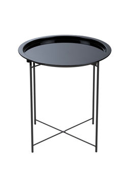 Столик журнальный, поднос чёрный