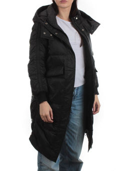 3064 BLACK Пуховик зимний женский (80% пух, 20% перо)