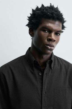 LIMITED EDITION RELAXED FIT CHECK SHIRT - Zara фото 5