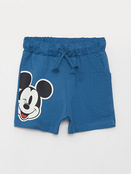 Beli Lastikli Mickey Mouse Bask?l? Erkek Bebek ?ort