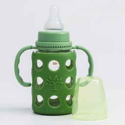 Бутылочка в силиконовом чехле, стекло, классическое горло, +3мес., 120мл., цвет МИКС для мальчика - Simaland фото 2