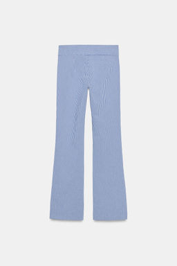 PANTAL?N FLARE VICHY / Marino / Blanco - Zara фото 7