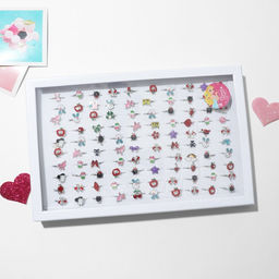 Цена за 100 шт. Кольцо «Выбражулька» животный мир, форма МИКС, цвет МИКС, безразмерное