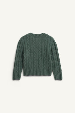 CABLE-KNIT JUMPER 100% WOOL LIMITED EDITION