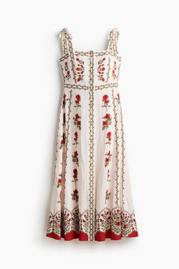 Vestido en mezcla de viscosa con tirantes de lazo - H&m фото 2