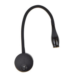 ULT-F22-3W/4000K IP20 BLACK Светильник светодиодный настенный гибкий для интерьерного освещения. 85-265В. Белый свет (4000К). Черный. TM Uniel