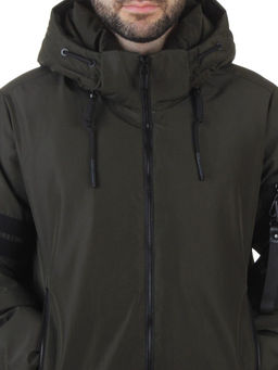 D6821 DK. GREEN Куртка мужская зимняя (200 гр. холлофайбер)