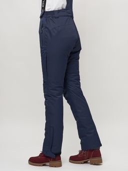 Полукомбинезон брюки горнолыжные женские темно-синего цвета 55221TS - SkiingBird фото 8